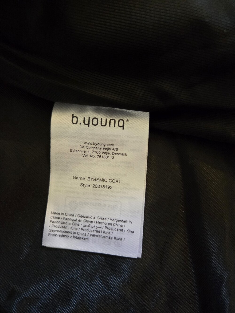 NWT b.young Bybemio Cow Print Faux Fur Coat Jacket Statement 36 Small - Picture 9 of 10
